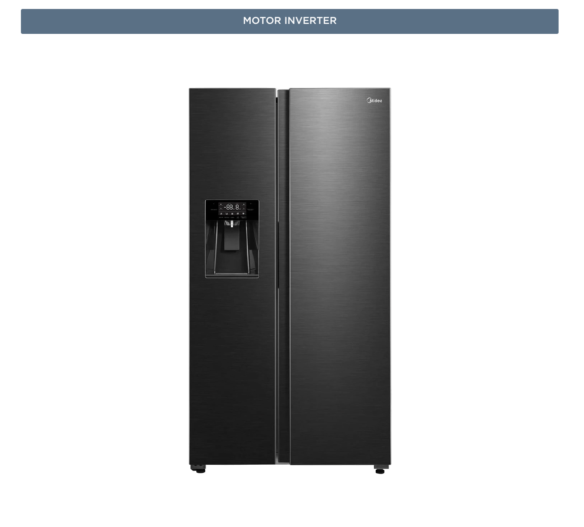 Refrigerador 569 litros No Frost Side by Side con Ice Maker