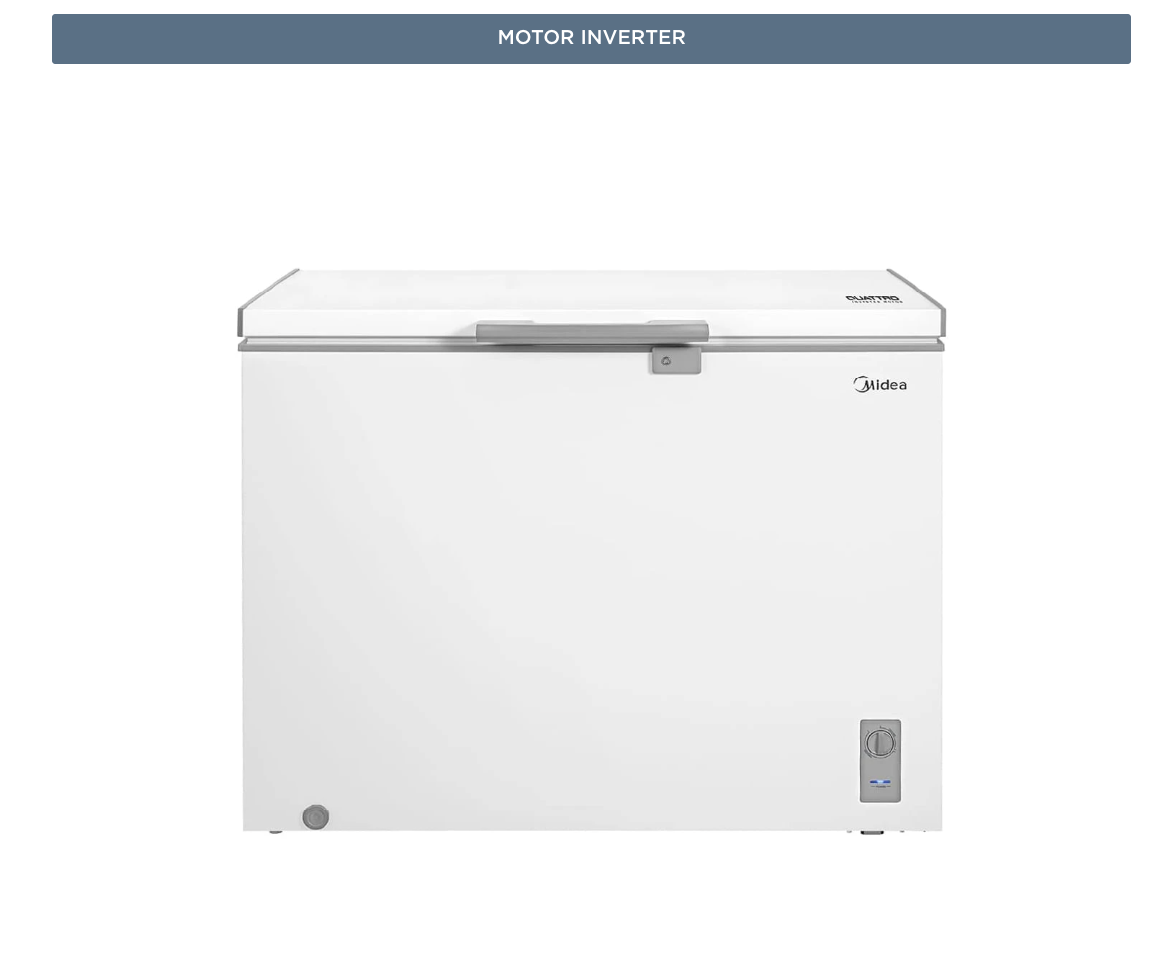 Freezer Horizontal 293 litros Frío Directo Inverter Dual Function
