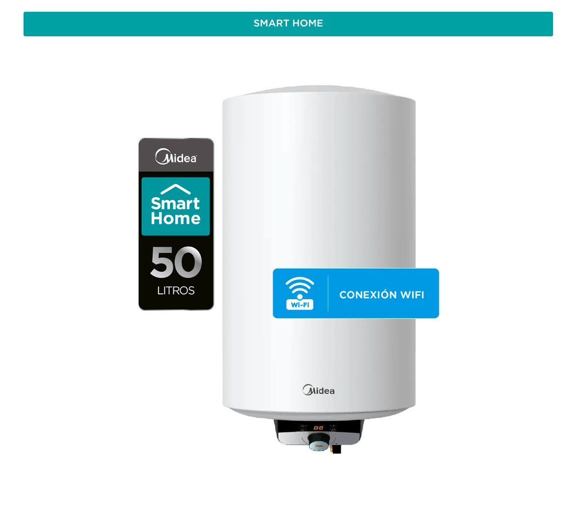 Termo Eléctrico 50 litros WiFi con Mega Water