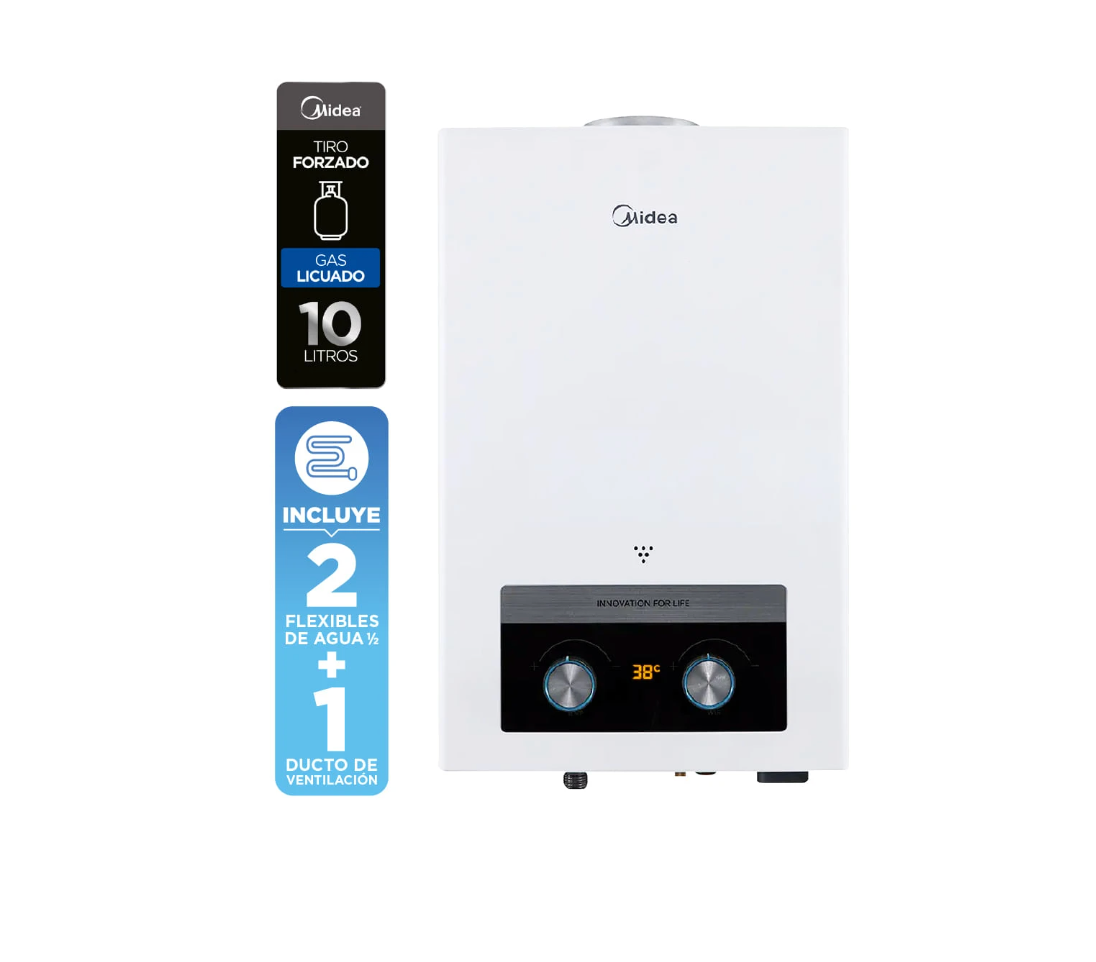 Calefont Tiro Forzado 10 litros Gas Licuado