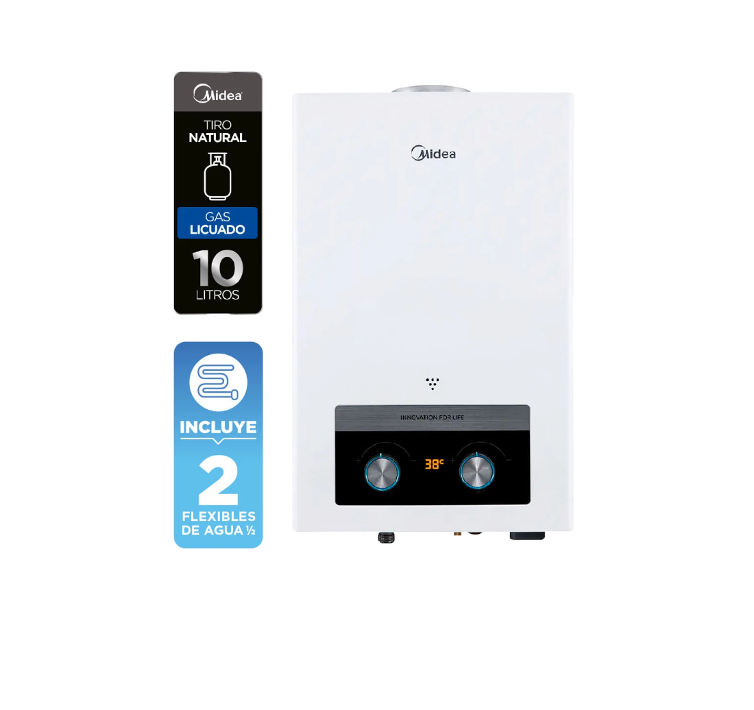 Calefont Tiro Natural 10 litros Gas Licuado