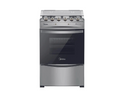 Cocina a Gas 60 cm 4 Quemadores Inox