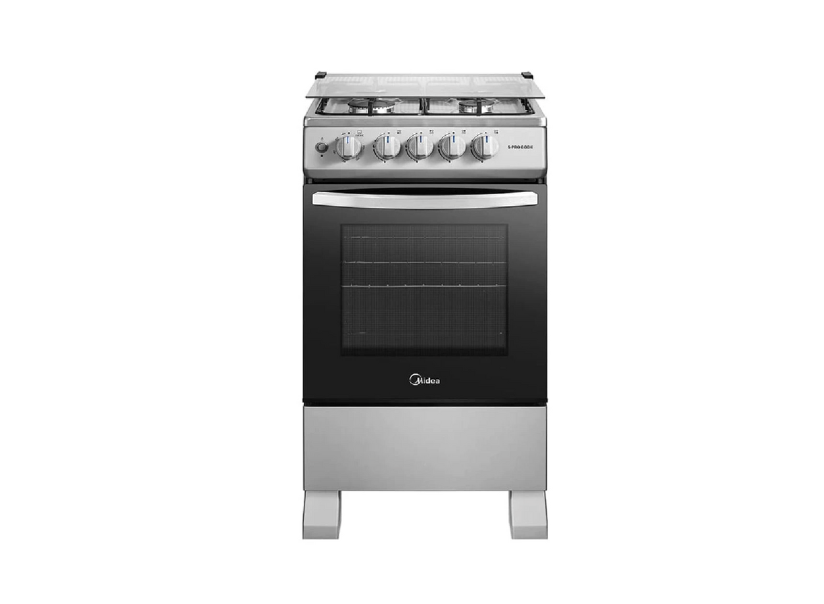 Cocina a Gas 49,3 cm 4 Quemadores Inox